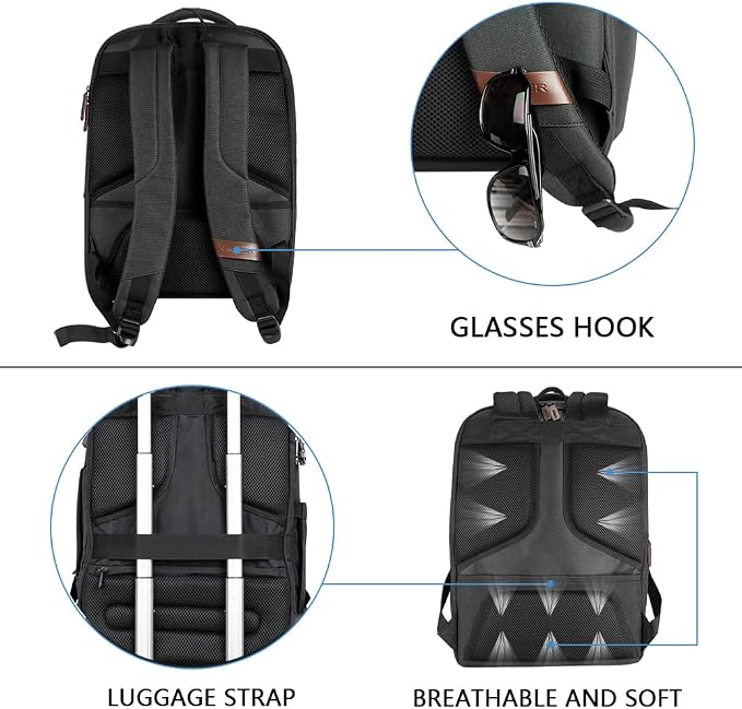 KROSER Laptop Backpack Large Computer Backpack Fits up to 17.3 Inch Laptop - Image 7