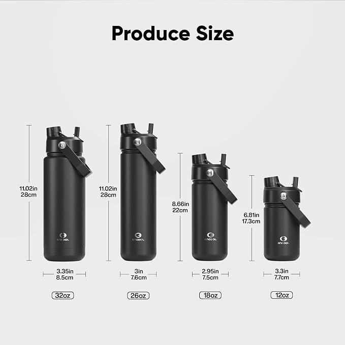 Kids Insulated Water Bottle - 12oz Stainless Steel Water Bottle with Dual Spouts - Image 5
