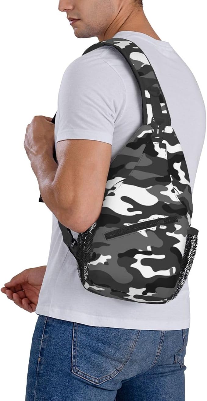 Sling Backpack For Men Hiking Daypack Crossbody Shoulder Bag Travel Chest Pack - Image 4