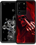 for Samsung Galaxy S20 Ultra Case, Gestures Funny Skull Pattern Graphic Design by FKBRCL4U