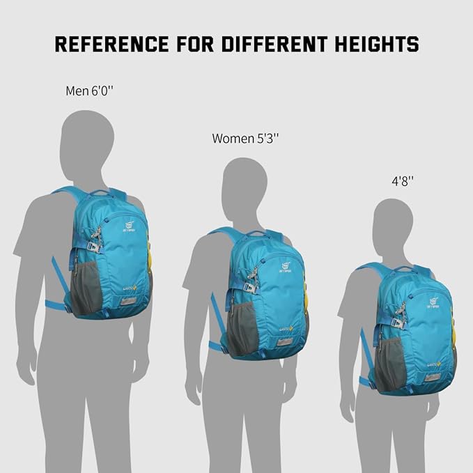SKYSPER Small Hiking Backpack, 20L Lightweight Travel Backpacks Hiking Daypack - Image 7