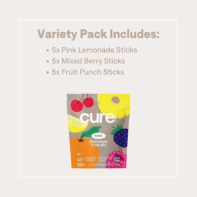 Cure Hydration - Kids Electrolyte Drink Mix | Plant-Based Pediatrician - Image 5