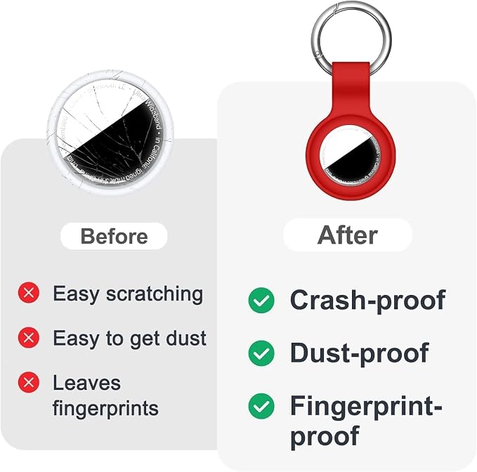 Linsaner Compatible with AirTag Case Keychain - Image 6