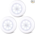 STAR-SPANGLED 3 Pack 3.1” Motion Sensor Lights Indoor AA Battery Operated by STAR-SPANGLED