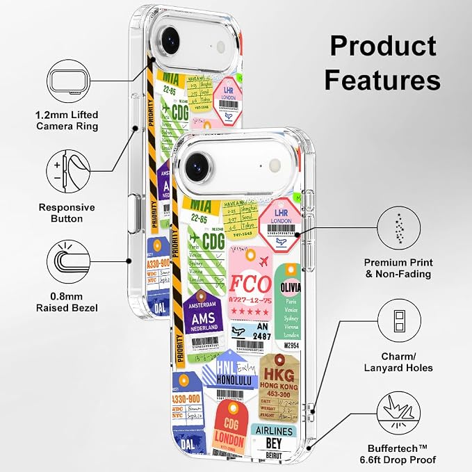 MOSNOVO for iPhone Air Case | Military Grade 6.6ft Drop Tested | Camera Control - Image 7