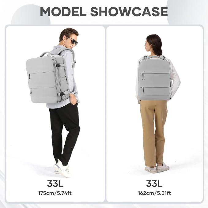 coowoz Large Travel Backpack Carry On - Image 6
