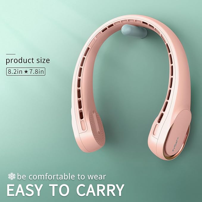 FrSara Neck Fan, Portable Personal Fan Strong Wind, Air Volume, 360° Cooling - Image 6