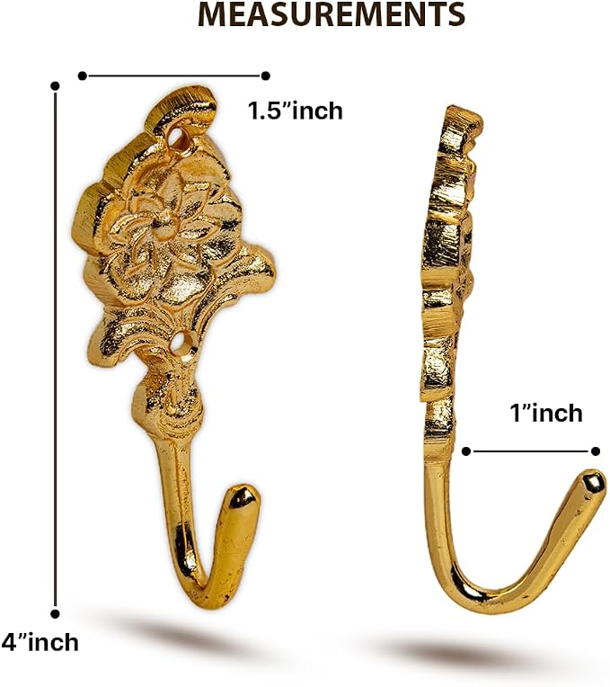 FAPBADRI Multipurpose Hooks, Used to Hang Clothes, Curtain Hold Backs, Colour - Image 2