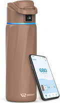 BOOST Smart Water Bottle that Reminds You to Drink, 24oz BPA-Free Stainless by WATERH