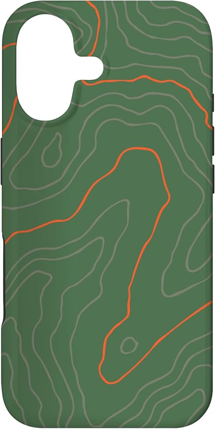 Backcountry Topo Guide Orange Lines Topographical Map Case by Unknown