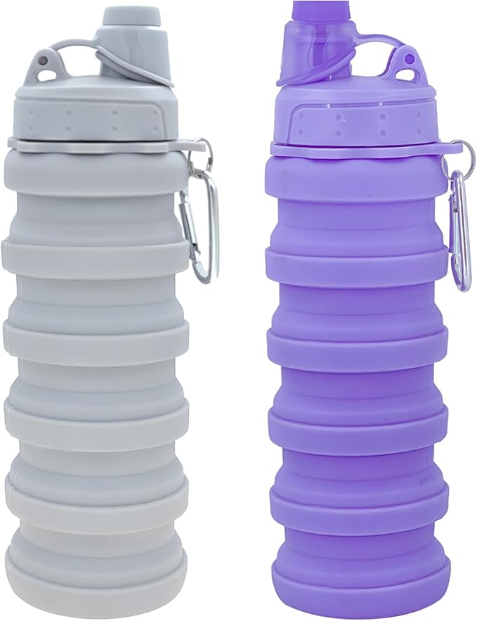Collapsible Water Bottles Travel water bottle Sports Portable Sport Water by YCTMALL