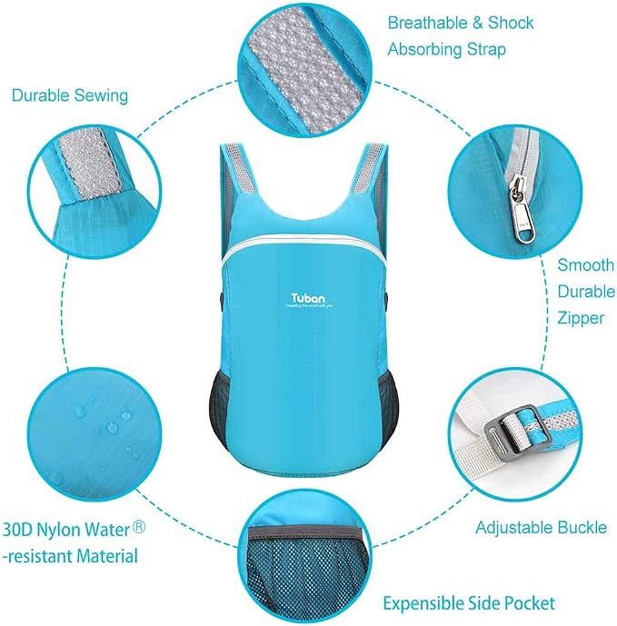 Ultra Lightweight Packable Water Resistant Backpack - Image 3