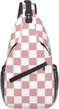 Checkered Crossbody Sling Bags for Women Men Checkerboard by Unknown