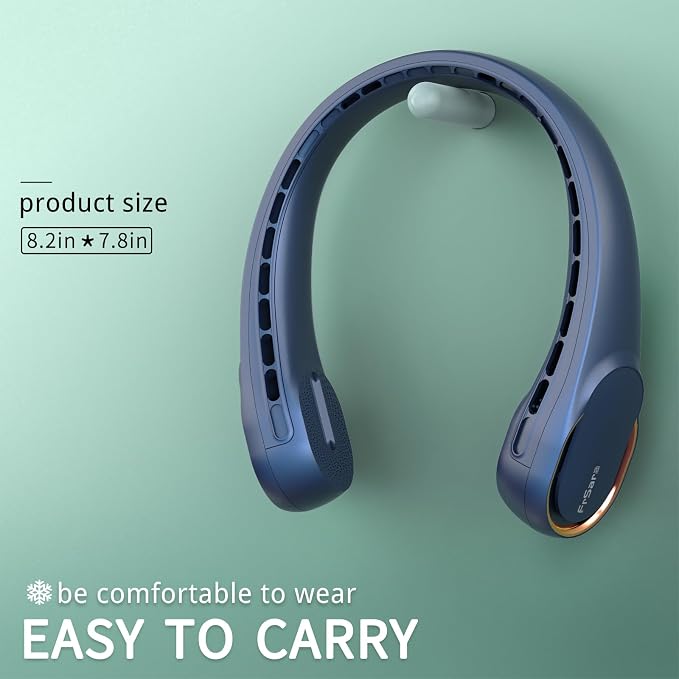 FrSara Neck Fan, Portable Personal Fan Strong Wind, Air Volume, 360° Cooling - Image 6