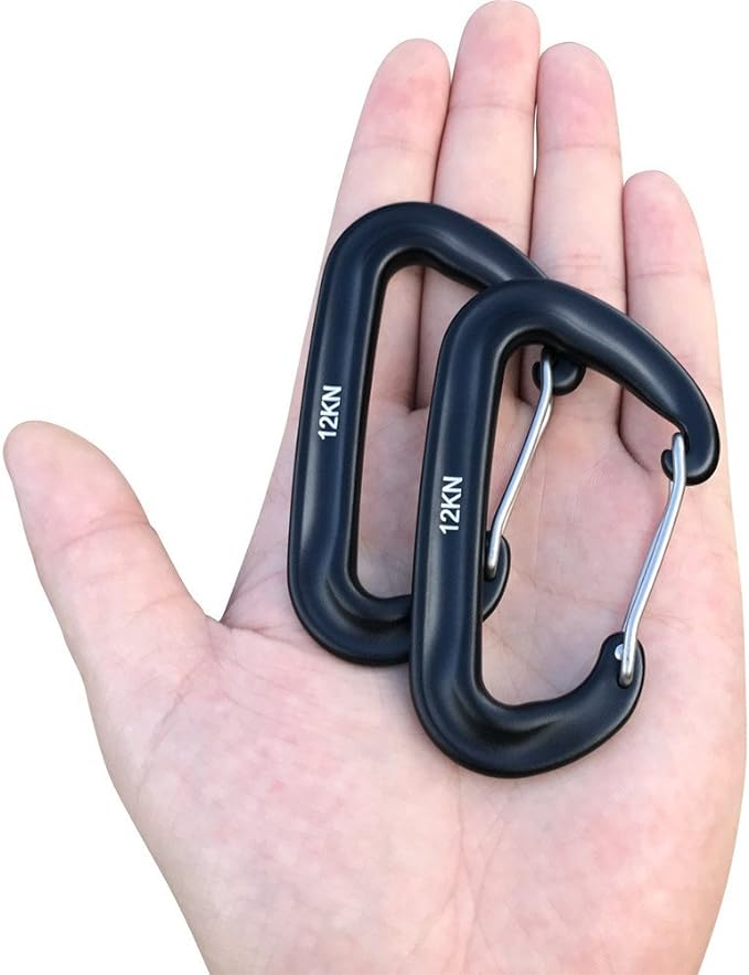 L-Rover Carabiner, 12KN Lightweight Heavy Duty Carabiner Clips, Aluminium - Image 2