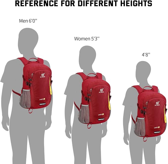 SKYSPER Small Hiking Backpack, 20L Lightweight Travel Backpacks Hiking Daypack - Image 6