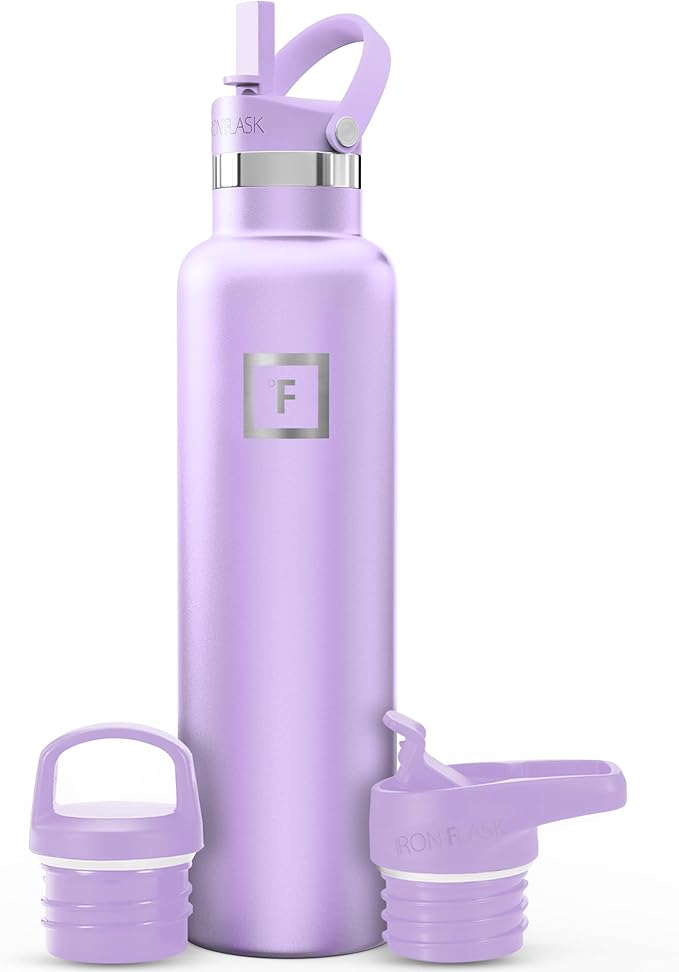 IRON °FLASK Camping & Hiking Hydration Flask - 24 oz Lavender by IronFlask
