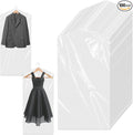 100 Pack Clear Plastic Dry Cleaning Bags 23.6x47.2 Inch Garment Bags Dust-Proof by Unknown