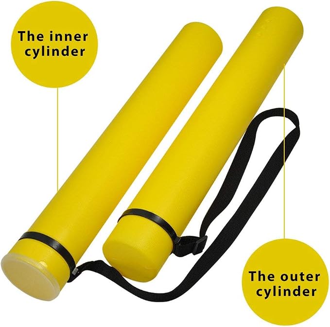DEWEL Document Tube, Plastic Expanding Poster/Art/Document Storage Tube 24.5 to - Image 7