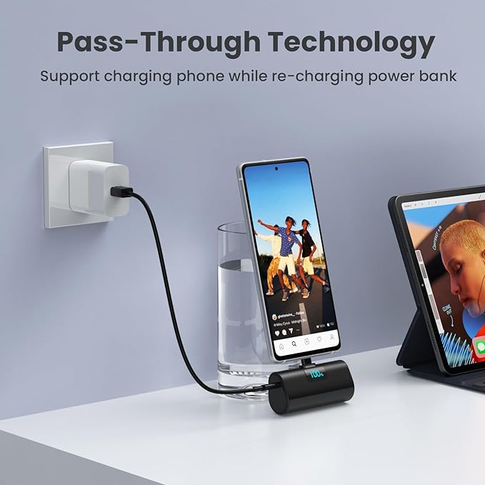 Portable Charger for iPhone 17/16/15 Series, 5200mAh PD USB C Power Bank - Image 5