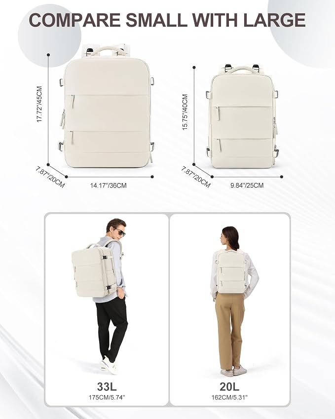 coowoz Large Travel Backpack Carry On - Image 7