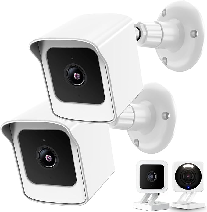 PEF Mount for All-New Wyze Cam V4 and V3, Weatherproof Protective Cover and 360 by PEF