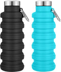 Collapsible Water Bottles 17oz, Portable Leak-Proof Travel Water Bottle by Sitanflex