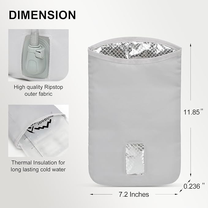 IX INOXTO Lightweight Insulated Cooler Bag Fits 1.5L & 2L Hydration Water - Image 5