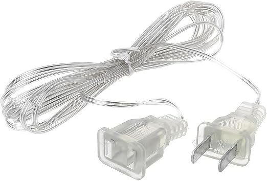 Clear Outdoor String Light Extension Cord Waterproof Flexible Transparent Cable by Aoukoslt