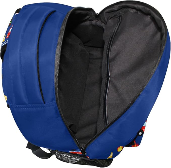 Wamika Monster Car Kids Backpack Trucks Racing Cars School Backpacks Boys Girls - Image 7