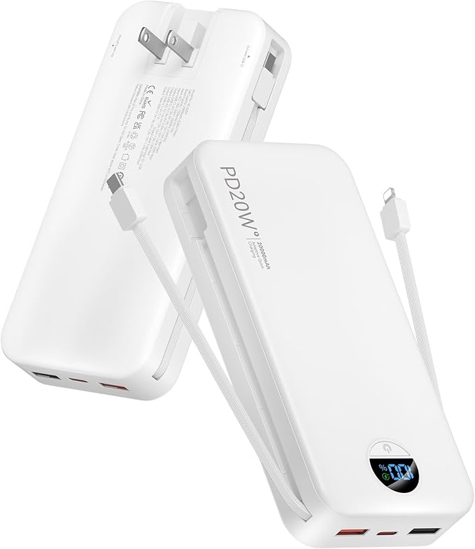 Portable Charger, 20000mAh PD20W USB C Power Bank Fast Charging by CITICR