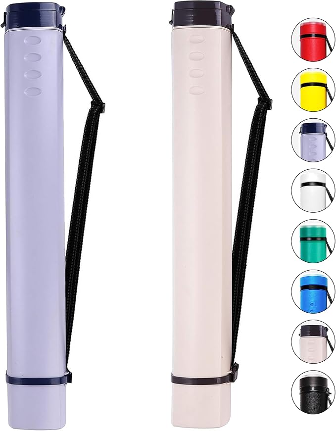 2-Pack Extendable Poster Tubes Expand from 24.5” to 40” by CalPalmy