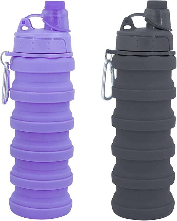 Collapsible Water Bottles Travel water bottle Sports Portable Sport Water by YCTMALL