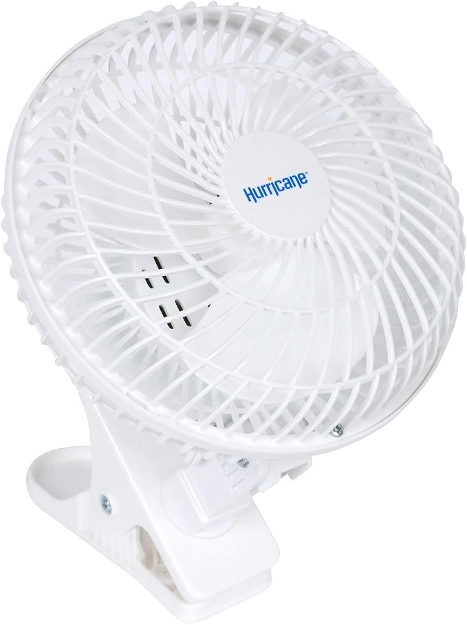 Hurricane Classic 6 Inch Clip Fan, 2 Speed Portable Desk Table Fan - Image 8