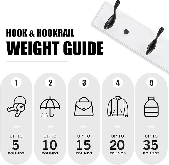 Badiano Wooden Coat Rack, Wall-Mounted Organizer - Image 4