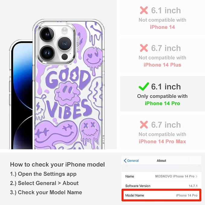 MOSNOVO Case for iPhone 14 Pro - Image 2