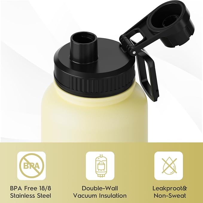 Navigate 32 oz Insulated Stainless Steel Sports Water Bottle - Image 5