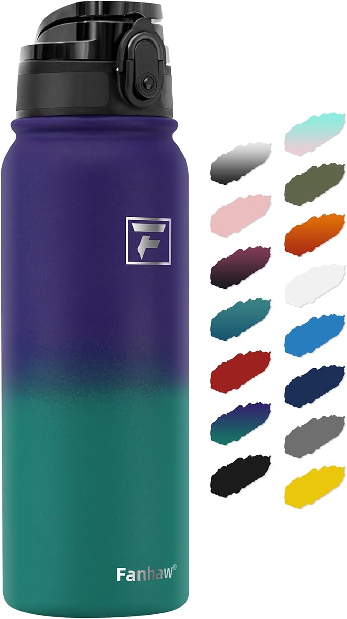 Fanhaw 20 oz Insulated Stainless Steel Water Bottle by FANHAW