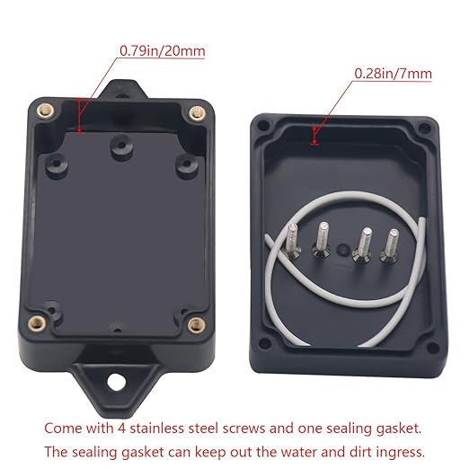 Junction Box IP65 Waterproof ABS Plastic Electrical Project Case Power Junction - Image 4
