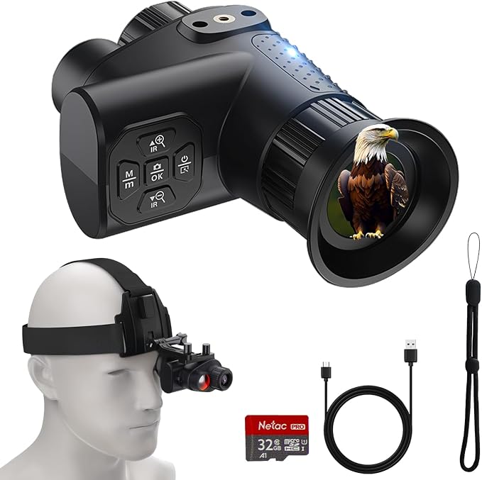 4K Night Vision Monocular for Adults – Infrared Digital Night Vision Device by Unknown
