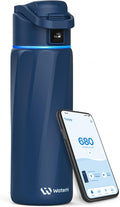 BOOST Smart Water Bottle that Reminds You to Drink, 24oz BPA-Free Stainless by WATERH