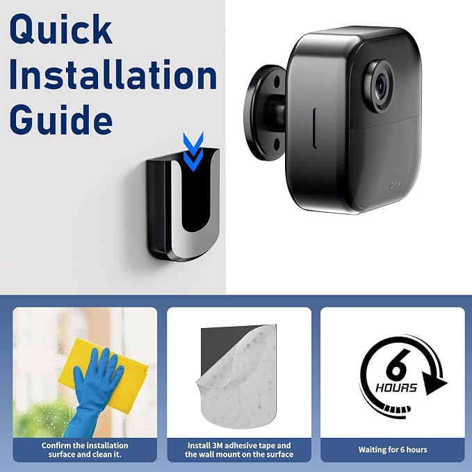 Blink Outdoor Camera Mount, No Drilling Mount Bracket Compatible - Image 8