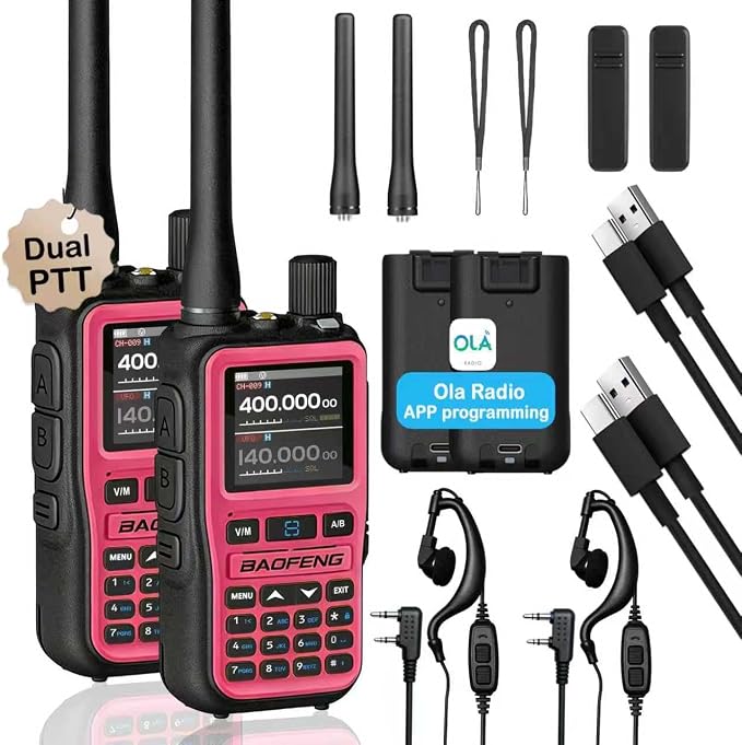 UV-5R Mini Ham Radio Handheld: Dual Band UHF VHF Two Way Radio Dual PTT by Unknown