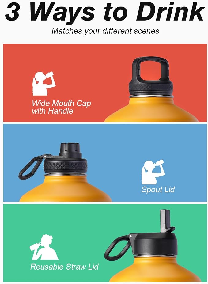 Coolflask 128 oz Gallon Water Bottle Insulated - Image 5