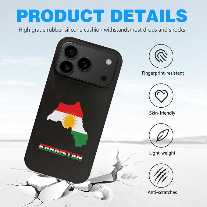 Kurdistan Kurdish Kurds Flag Map Case Compatible - Image 5