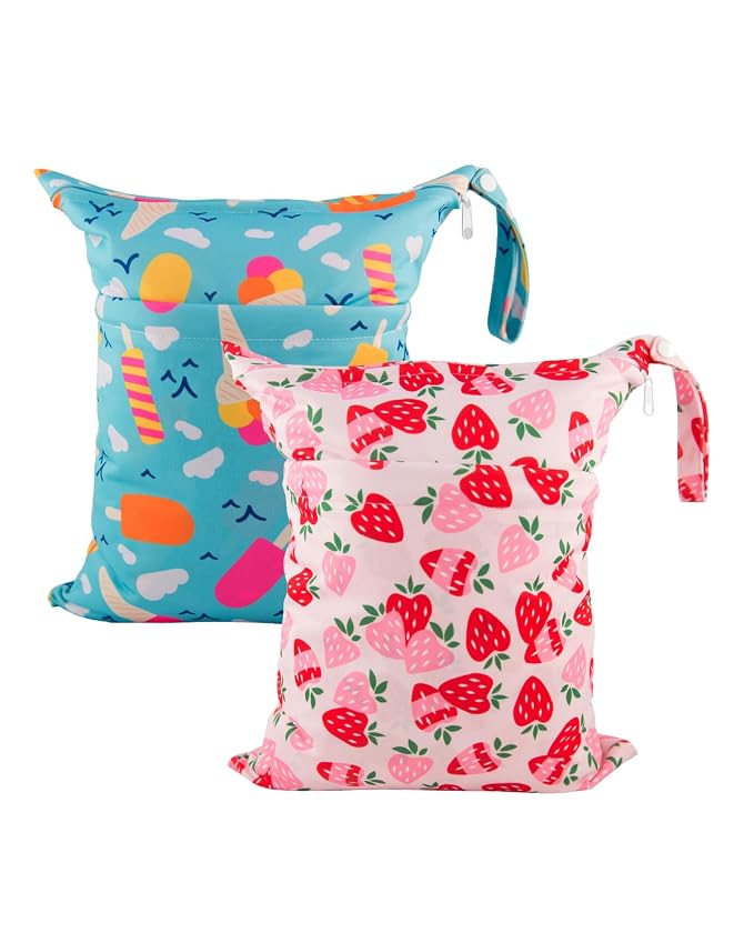 babygoal Wet Dry Bags for Baby Cloth Diapers, Washable Travel Bags, Gym Bag for by babygoal