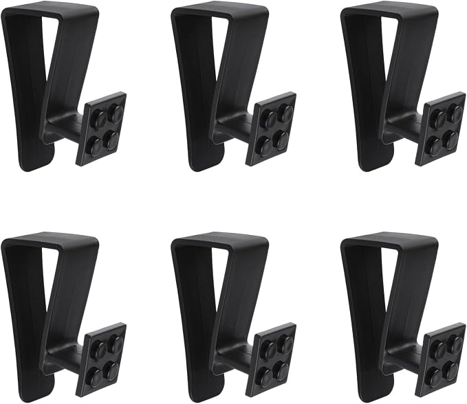 6Pcs Over Cabinet Door Hooks Plastic Over The Door Single Hook Space-Saving by UFURMATE