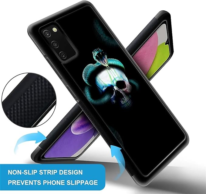 for Samsung Galaxy S20 FE Case, Skeleton Winding Snake Pattern Graphic Design - Image 2