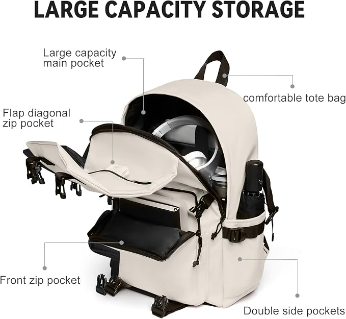 coowoz Casual Daypack Large upgraded version College Laptop Backpack - Image 2