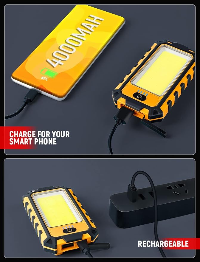 innofox LED Rechargeable Magnetic Work Light 1500Lumens, Hanging Hook 4 - Image 6